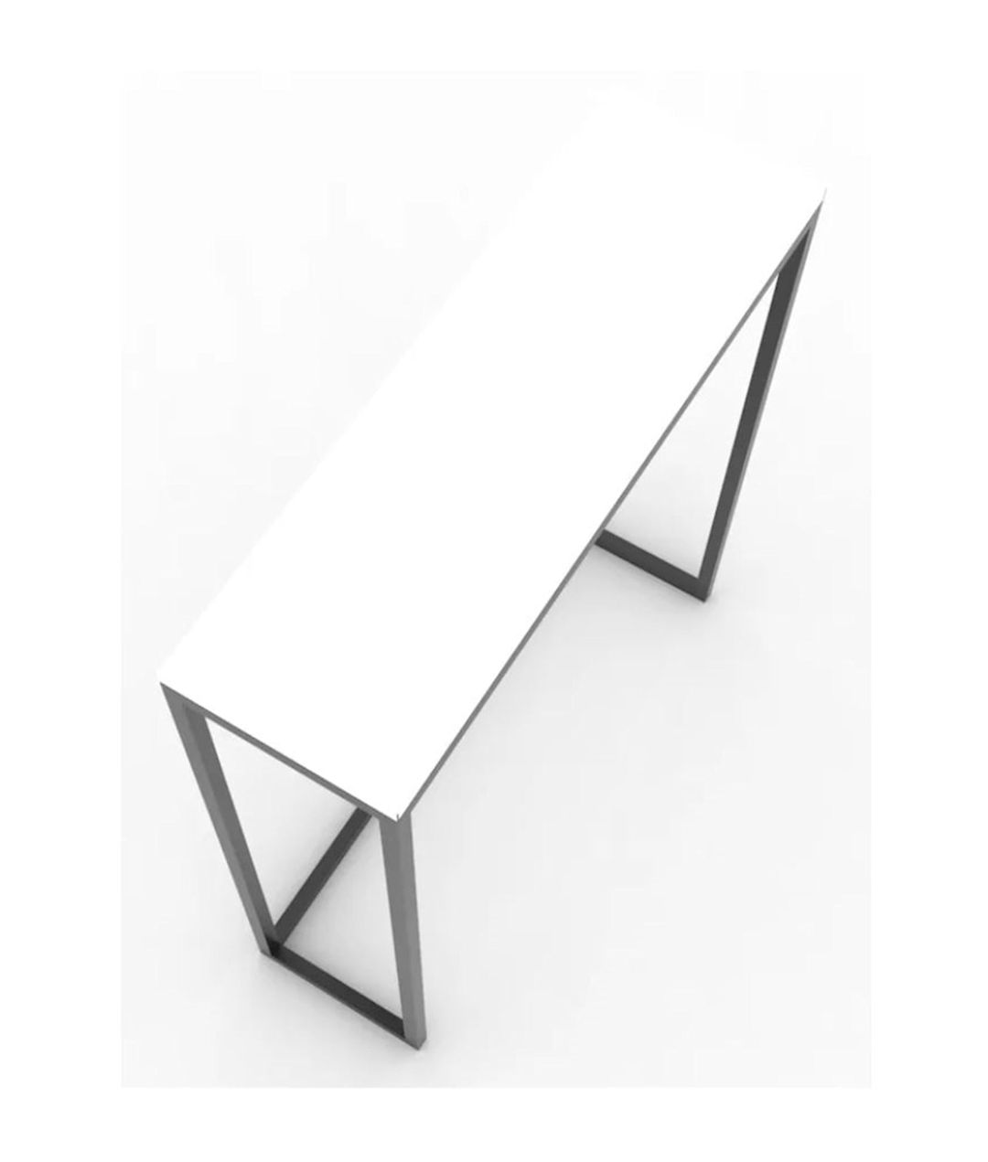 Masa 3563_LoftlokkiBWhite, 80x25x85 sm, Ldsp, ağ — Mallar, Bakı (3)