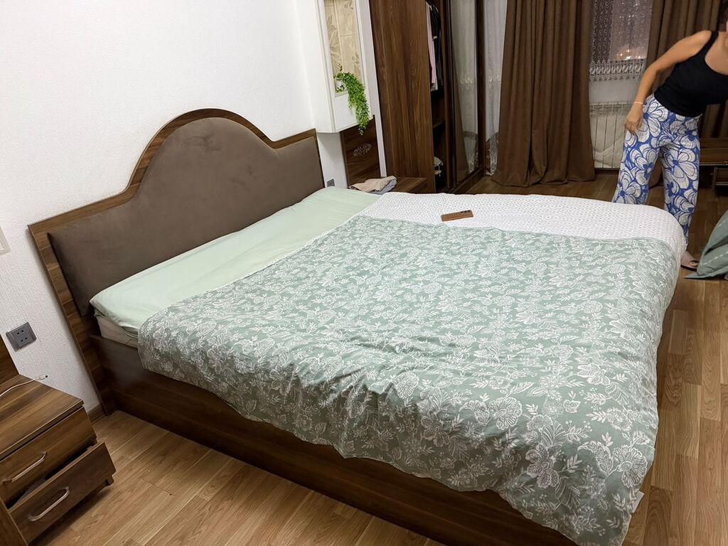 Iki nəfərlik taxta çarpayı dəsti - Material: ağac əsaslı korpus — Yataqlar, Xırdalan (6)