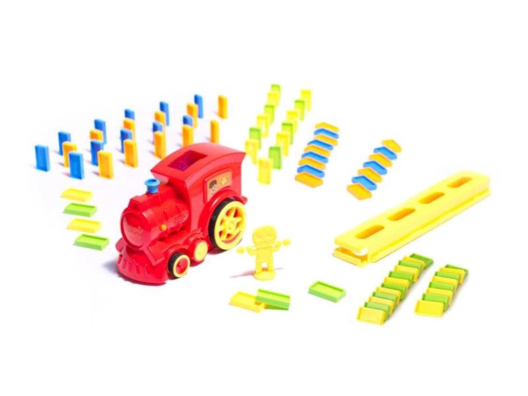 Lokomotiv Domino Train, qırmızı, 16х10х7 sm, 3+ yaş — Mallar, Bakı (2)
