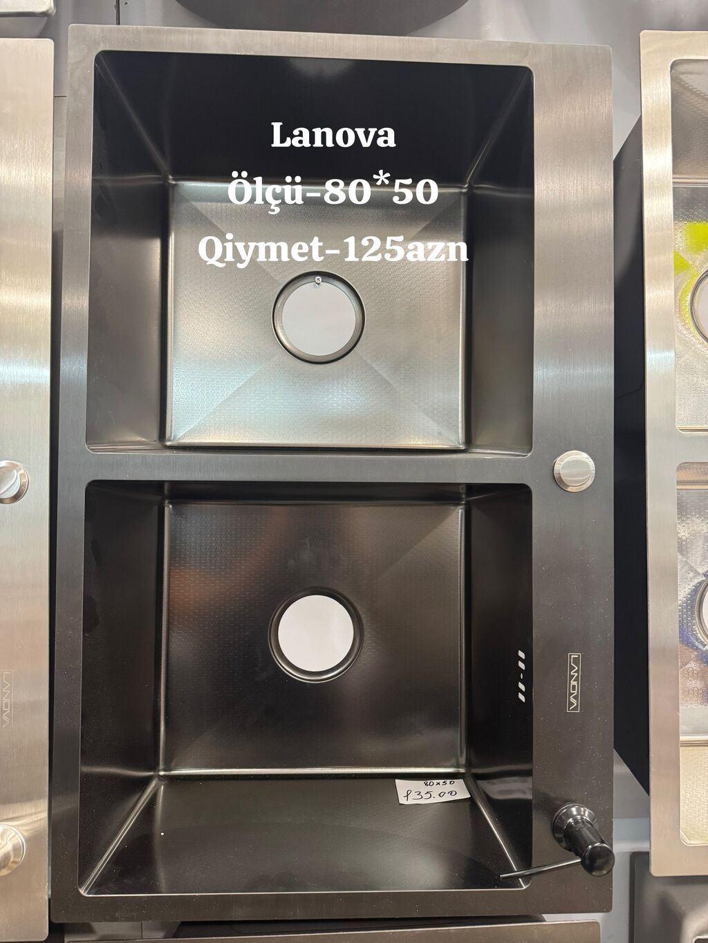 Mətbəx üçün paslanmayan poladdan (SUS304) tək gözlü lavabolar — Mətbəx lavabolarında, Saray (7)