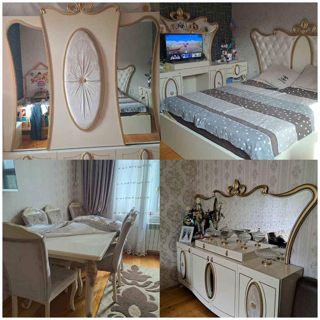 İkinəfərlik çarpayı, Dolab, Termo, 2 tumba, İşlənmiş — Yataq otağı mobilya dəstləri, Bakı