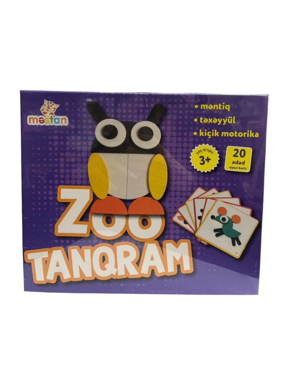 Öyrədici oyun Məstan Zoo tanqram, 3+ yaş, 20 oyun kartı — Mallar, Bakı