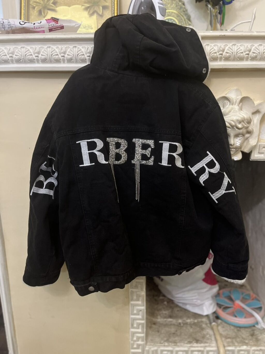 Cins kurtka, Burberry, M — Jaketlər, Bakı (3)