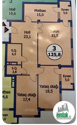 Satılır 3 otaqlı 130 m² yeni tikili Nəriman Nərimanov m — Mənzil (2)