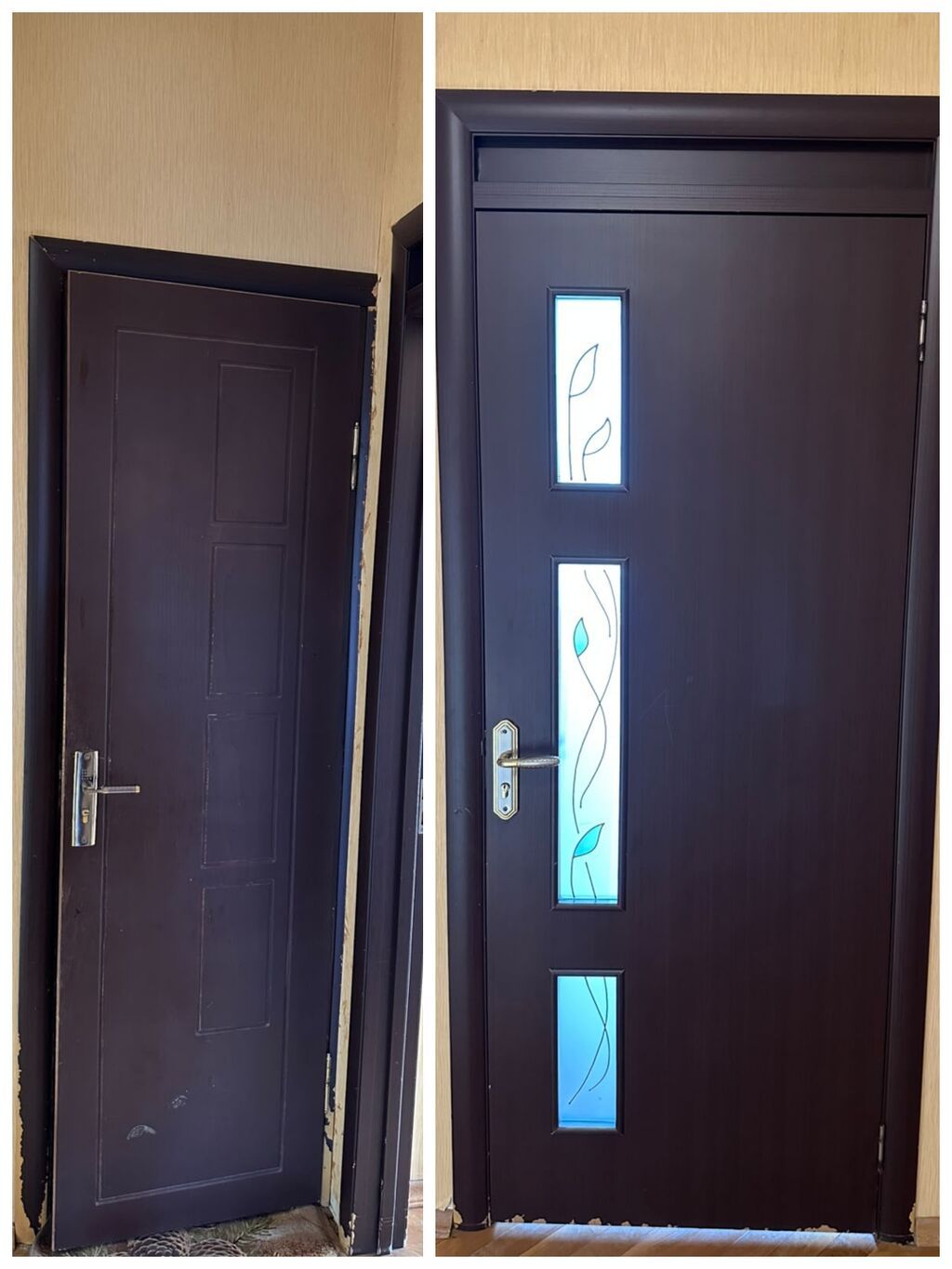 3 dene 80x215 2 dene 70x 215 Ayshan: 60 boyuk 50 kichik Unvan — Pəncərələr, qapılar, balkonlar, Bakı