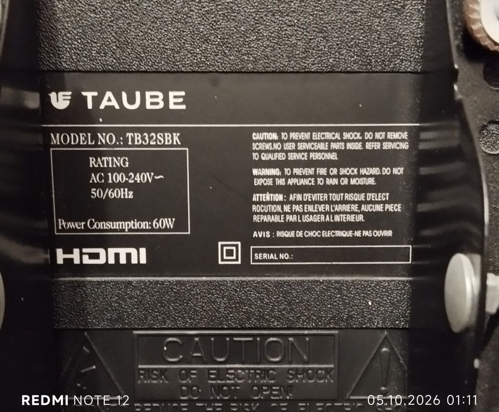 Taube televizoru satılır 32 düyüm 82 ekrandır. Android sistemlə bütün — Televizorlar, Qobu (2)