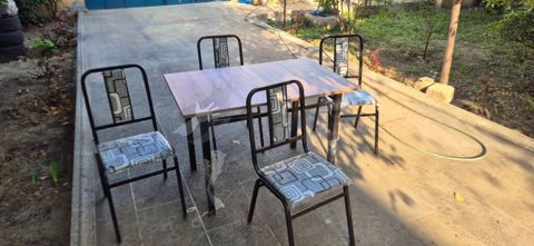 Mətbəx üçün, Yeni, Açılmayan, Dördbucaq masa, 4 stul — Bakı