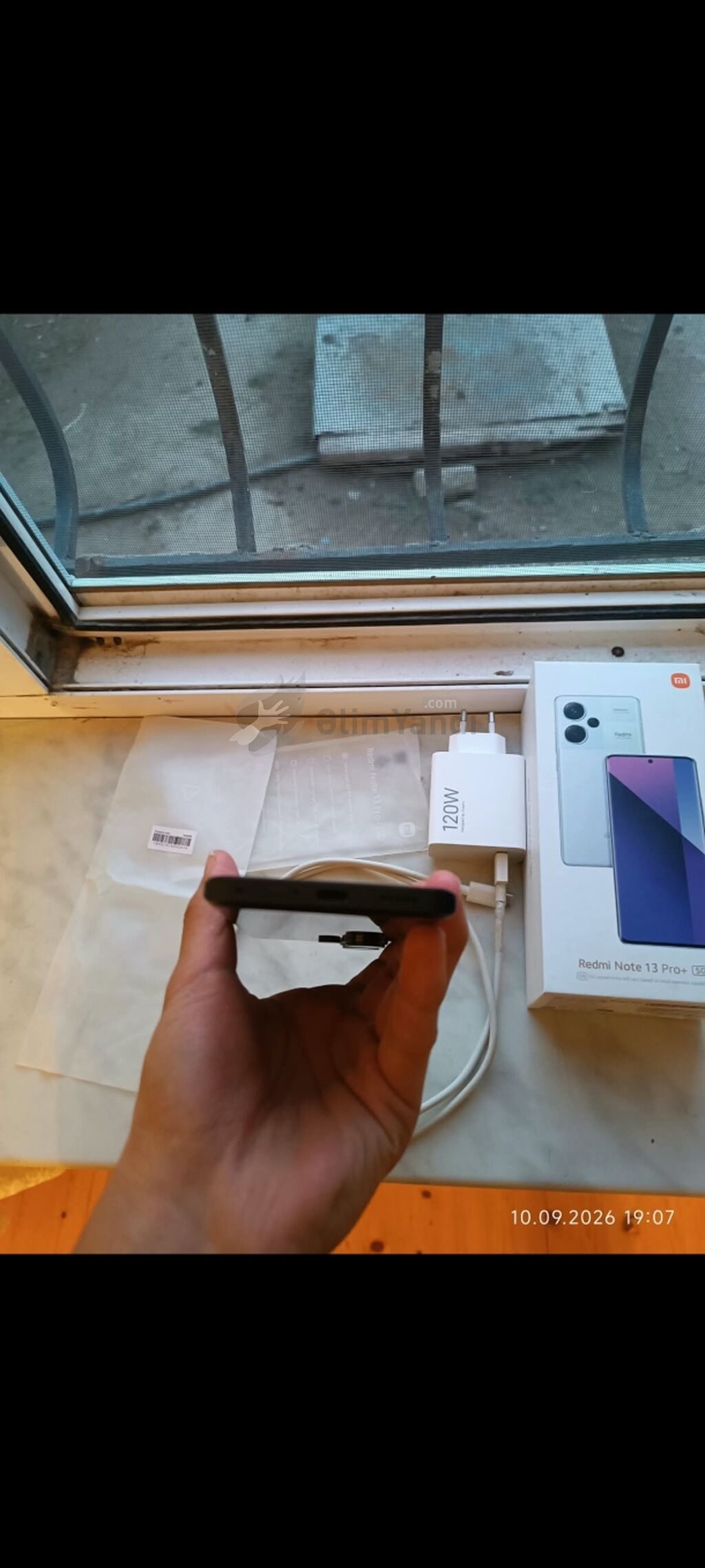 Redmi Note 13 Pro+, 256 GB, rəng - Qara, Barmaq izi, İki sim — Elektronika, Bakı (5)