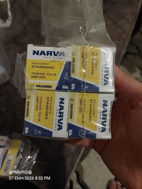 Narva H4 halogen avtomobil lampası. Əsas xüsusiyyətlər: - Marka — 5 ₼ · Bakı · Avtomobil işığı Narva H4 halogen avtomobil lampası. Əsas xüsusiyyətlər: - Marka — Bakı