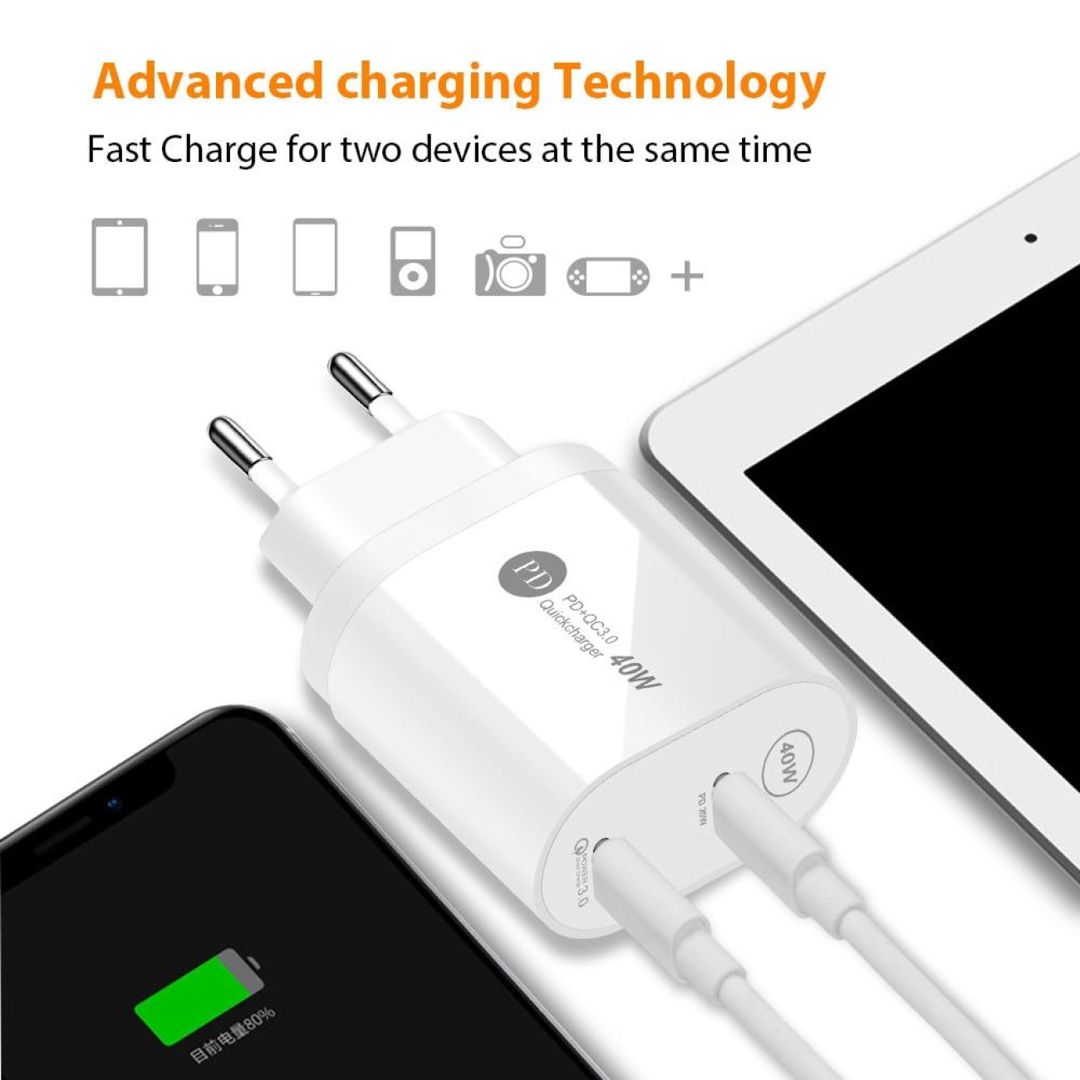 Şəbəkəli enerji toplama cihazı Baseus Bojure SeriesType-C PD-U quick charge charger EU 32W set White (TZTUN-BJ02) — Telefonlar və qadjetlər, Bakı (2)