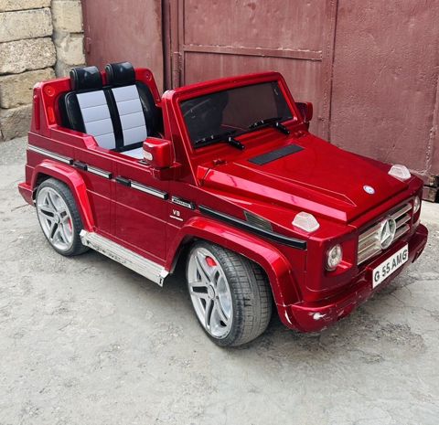Uşaq üçün elektrikli maşın – G-class üslubunda, qırmızı metalik rəng — 90 ₼ · Bakı · Uşaq avtomobilləri Uşaq üçün elektrikli maşın – G-class üslubunda, qırmızı metalik rəng — Bakı