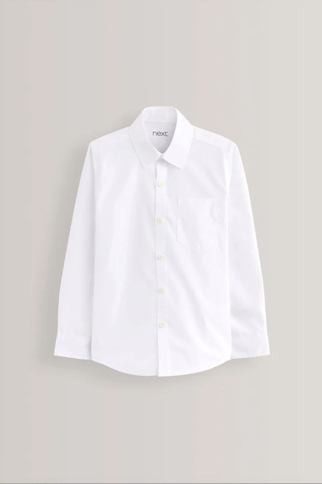Oğlanlar üçün məktəbli uzunqol köynək Next school shirt, ağ, polyester/pambıq, ölçü 15-16 yaş — Mallar, Bakı