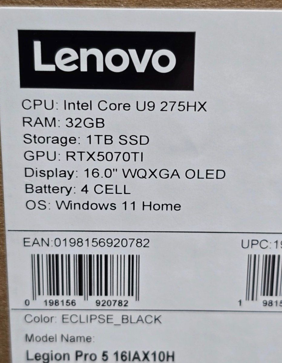 Lenovo Legion Pro 5i RTX 5070Ti — Noutbuklar, Bakı (4)