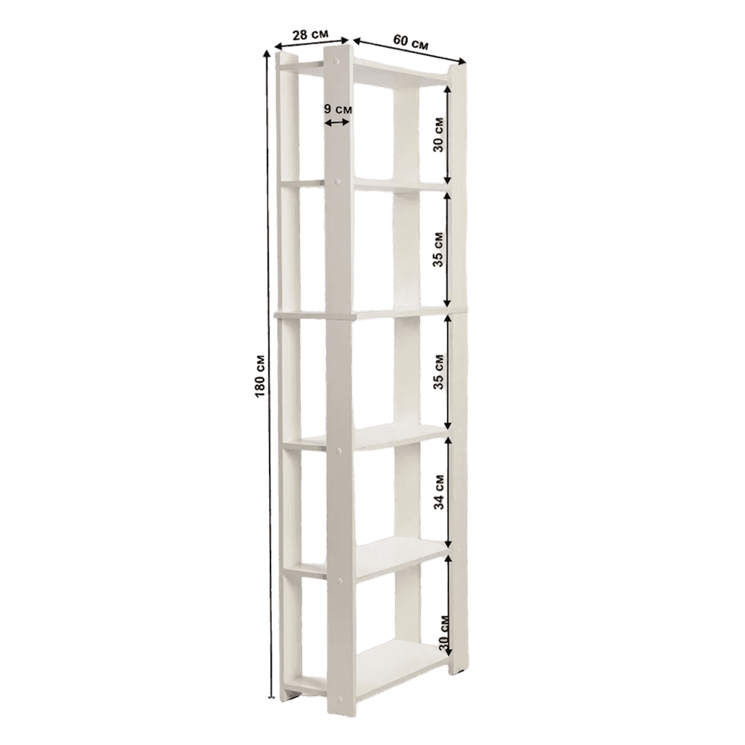 Stellaj Letta, ağ, Ldsp, 60x28x180 sm — Mallar, Bakı (2)