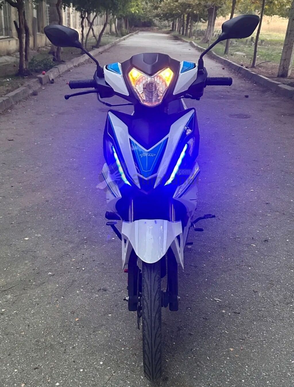 Model: s50 (Jufan) Cub tipli motosiklet Rəng: ağ-qara-mavi a — Avto, Bakı (5)