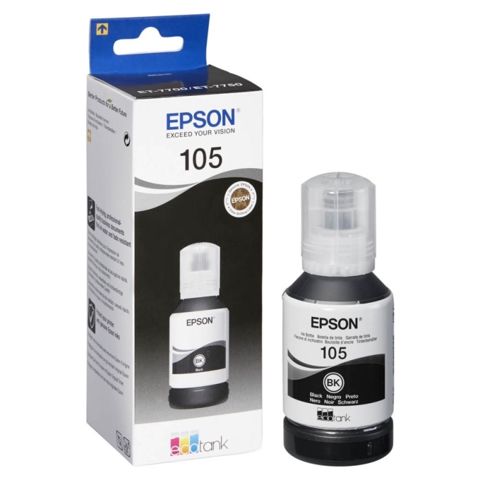 Kartric Epson 105 Ecotank Bk İnk Bottle /Black (C13T00Q140) — Almal — Consumables and accessories