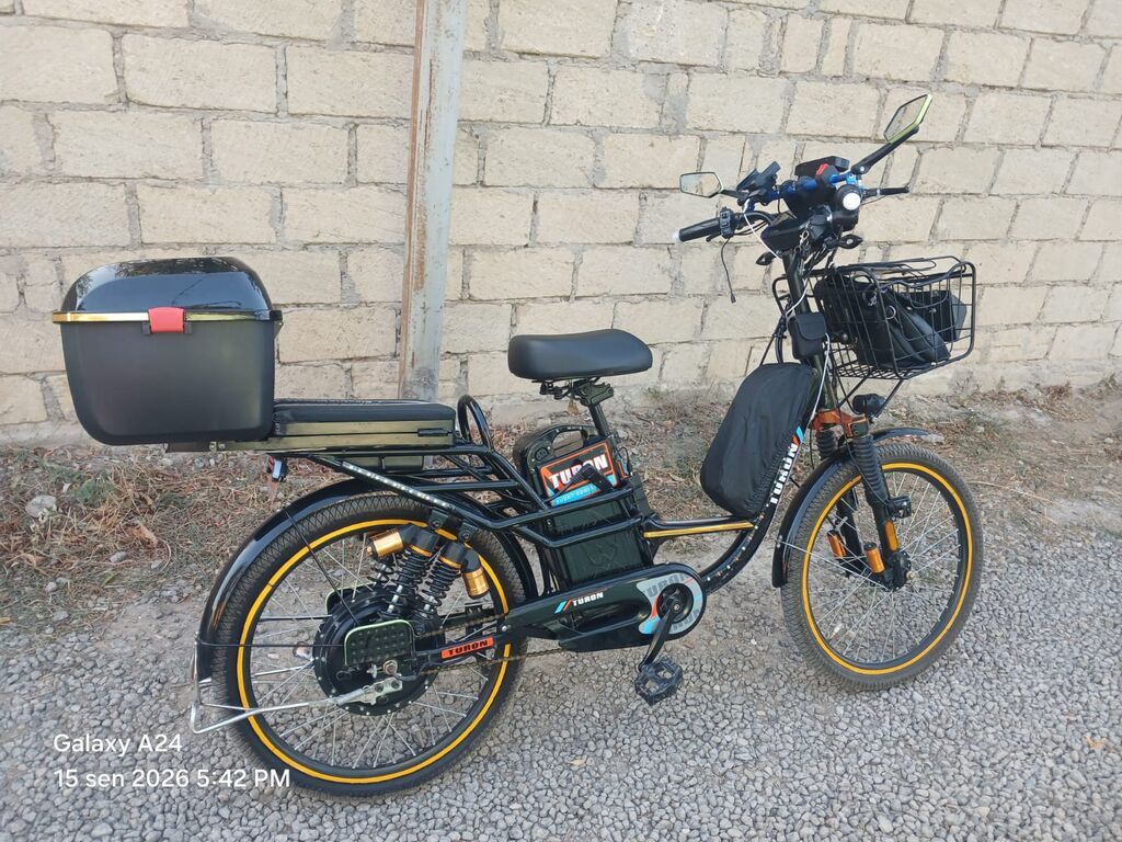Aytac23 2 ci əldi Turon markalı velomopeddir Mühərrik həcmi 350 w — Mopedlər və skuterlər, Bakı