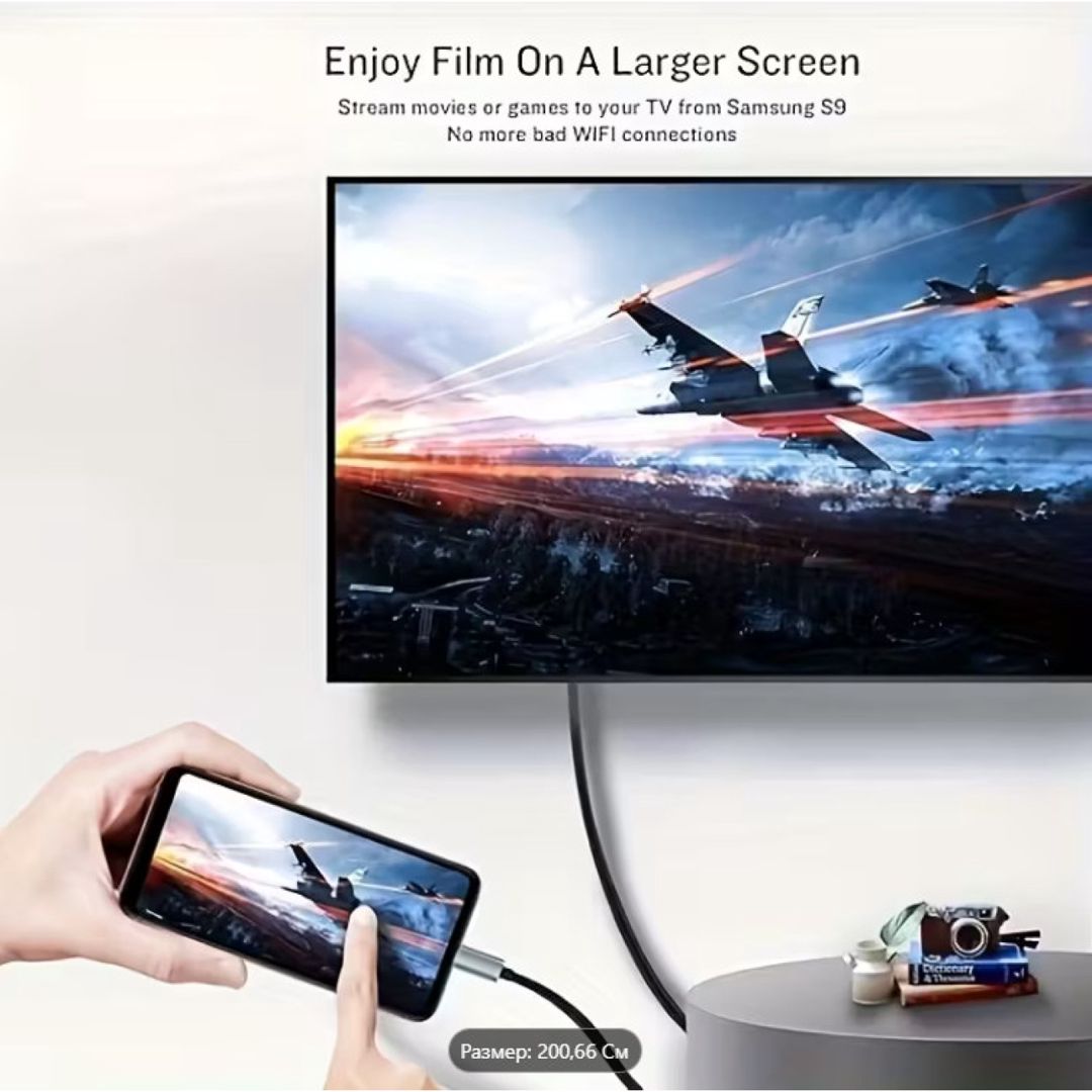 4K dəstəyi ilə USB-C-dən HDTV-yə adapter — Video kabel və adapterlər, Bakı (2)