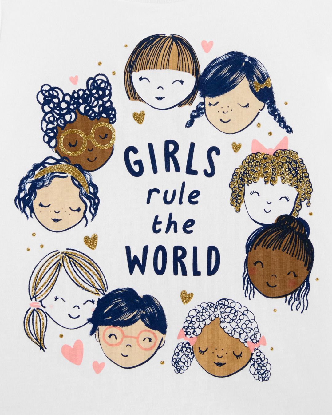 Şortlu dəst Carter's Girls Rule The World, çəhrayı/ağ, pambıq, 2 yaş — Mallar, Bakı (2)