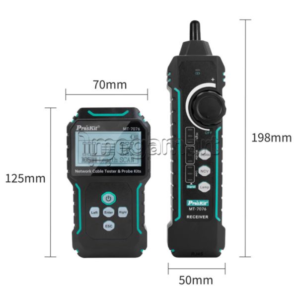 Kabel test cihazı Pro'skit MT-7076 LCD Network Cable Tester & Probe Kit — Sənaye, Bakı (2)