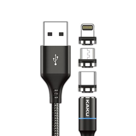 3-ü 1-də maqnit kabeli Kaku KSC-234 USB Type-C / Lightning / MicroUSB 1m — Bakı