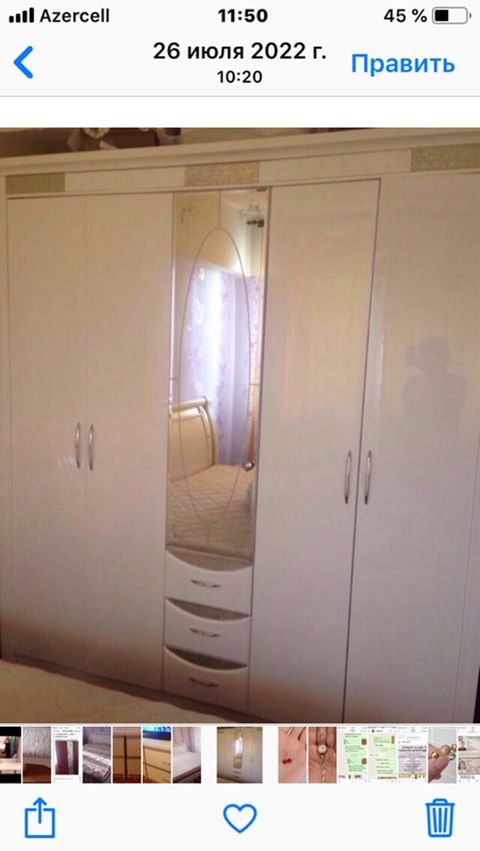 Yataq otağı mebeli dəsti - Rəng: ağ, parlaq səthlə - Komplekt — 600 ₼ · Bakı · Yataq otağı mobilya dəstləri Yataq otağı mebeli dəsti - Rəng: ağ, parlaq səthlə - Komplekt — Bakı
