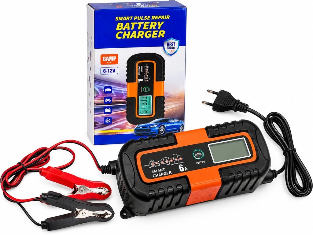 Zaryatka aparatı Smart 6A Akumulyator Zaryad Aparatı – 6V/12V Smart — Avtomobil aləti, Bakı (2)