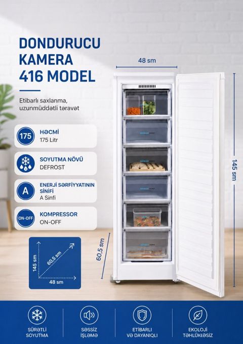 Dondurucu 220 Litr — 640 ₼ · Bakı · Biznes və avadanlıq Dondurucu 220 Litr — Bakı