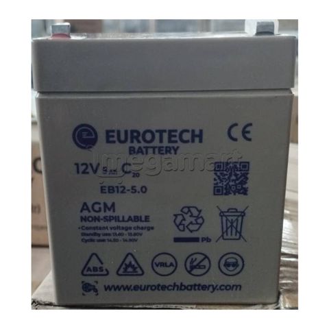 Akkumulyator Eurotech EB12-5.0 Ah UPS — Bakı