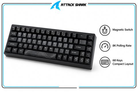 Keyboard Attack Shark R68 HE Inkshade — Bakı