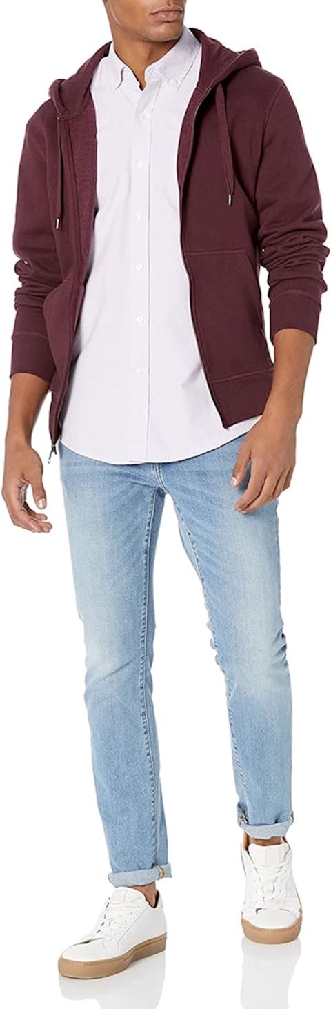 Kişilər üçün qısaqol köynək Amazon essentials Mens Oxford shirt ağ, pambıq, ölçü S — Bakı
