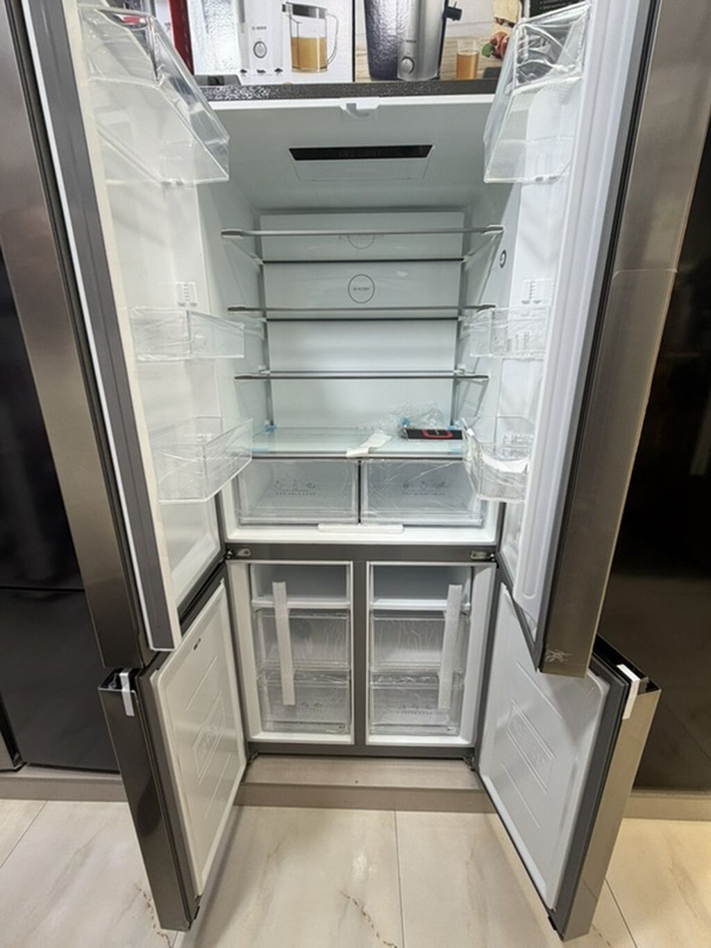 Dörd qapılı, Inverter Motorlu No Frost soyuducu - Korpus: paslanmayan — Soyuducular, Bakı (2)