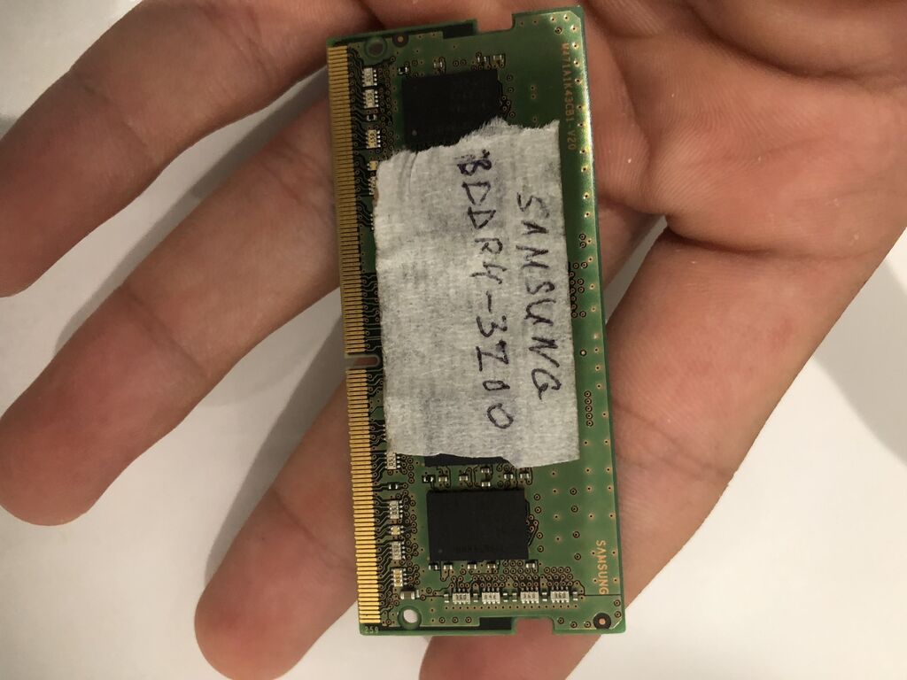 Operativ yaddaş (RAM) Samsung, 8 GB, 3200 Mhz, DDR4, Noutbuk üçün, İşlənmiş — Operativ yaddaş, Bakı (2)