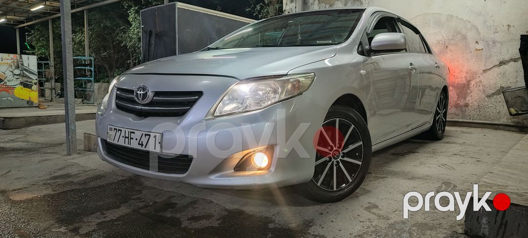Toyota Corolla, gümüş rəng, istifadə olunmuş 77-HF-471 — Avtomobillər, Sumqayıt