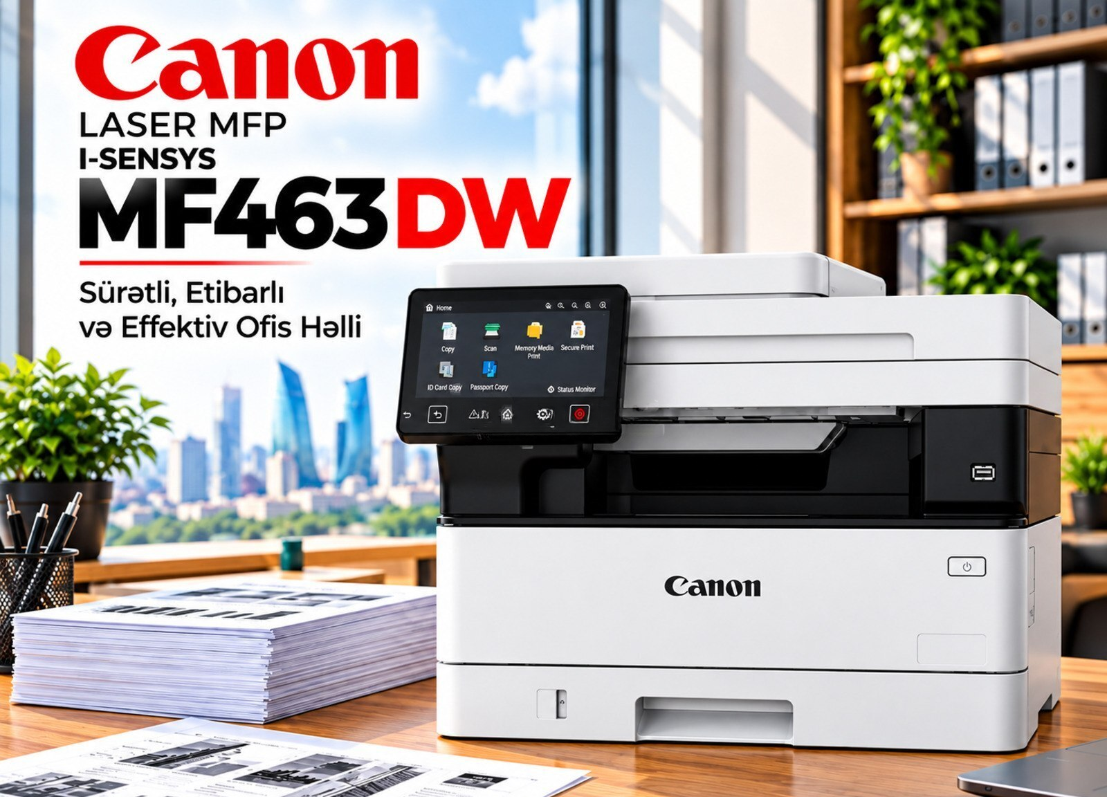 Printer Canon i-SENSYS MF463dw lazer MFP — Bakı