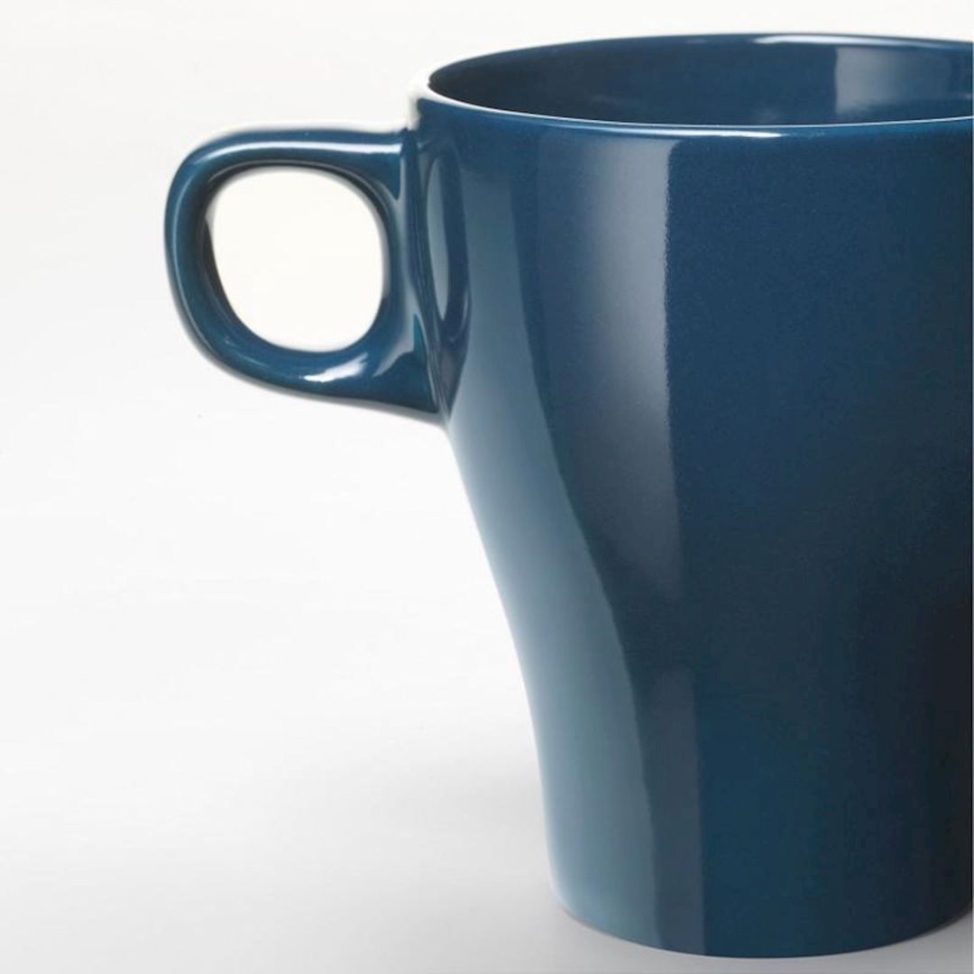 Krujka IKEA Fargrık 303.721.07, göy, keramika, 250 ml — Mallar, Bakı (2)