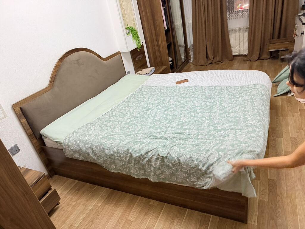 Iki nəfərlik taxta çarpayı dəsti - Material: ağac əsaslı korpus — Yataqlar, Xırdalan (3)