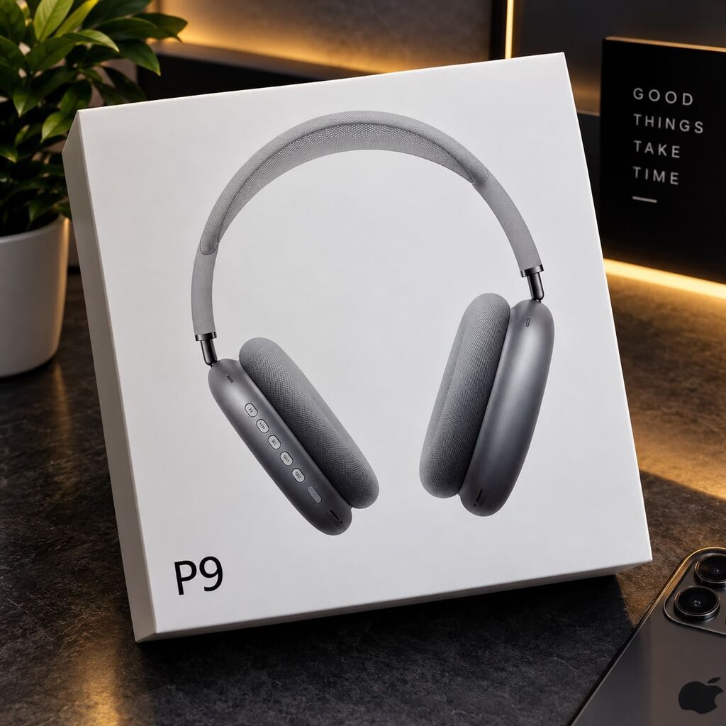 P9 simsiz over‑ear qulaqlıq - Dizayn: Yastıqlı, qulaqüstü — Qulaqcıqlar, Bakı