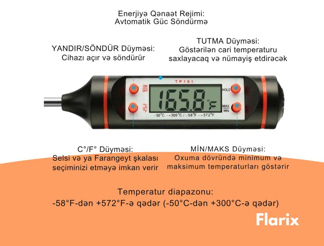 Qida üçün termometr TP-101 — Ev texnikası, Bakı (3)