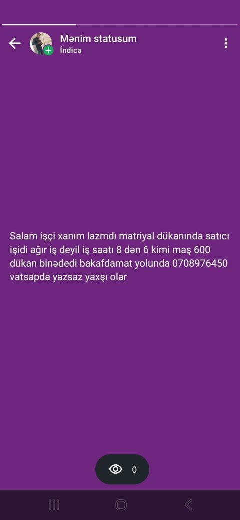 Satış məsləhətçisi tələb olunur, Yalnız qadınlar üçün, İstənilən yaş, Təcrübəsiz, Aylıq ödəniş — Digah