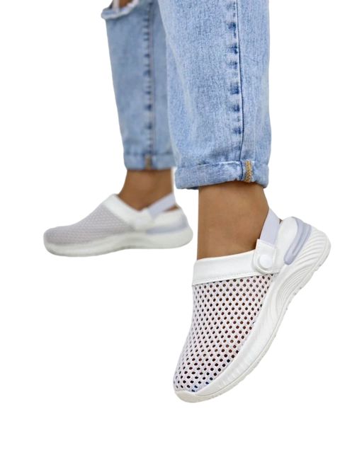 Qadınlar üçün sliponlar w-555-2, ağ, parça, ölçü 36 — Bakı