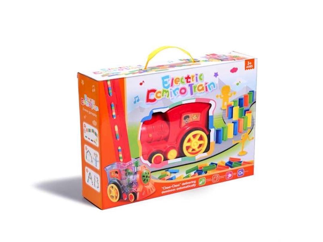 Lokomotiv Domino Train, qırmızı, 16х10х7 sm, 3+ yaş — Mallar, Bakı (3)