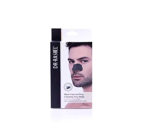 Qara nöqtələrə qarşı maska-plastır Dr.Rashel Black Charcoal Deep Cleansing Nose Strips For Men 6 əd — Bakı
