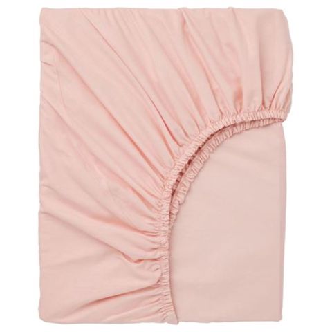 Mələfə rezinli IKEA Dvala, 180x200 sm, pambıq, çəhrayı — Bakı