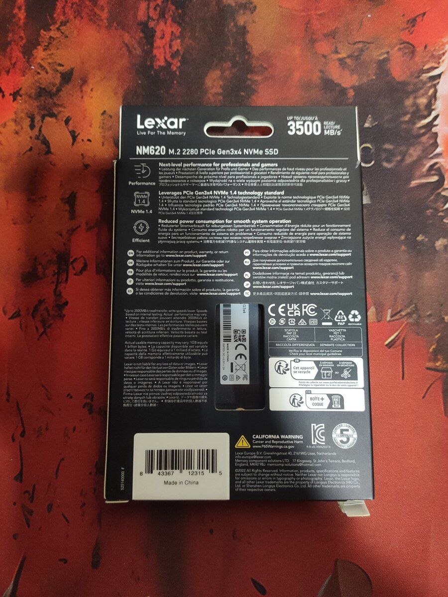 Lexar NM620 512GB nvme SSD — Kompüterlər və noutbuklar, Bakı (2)