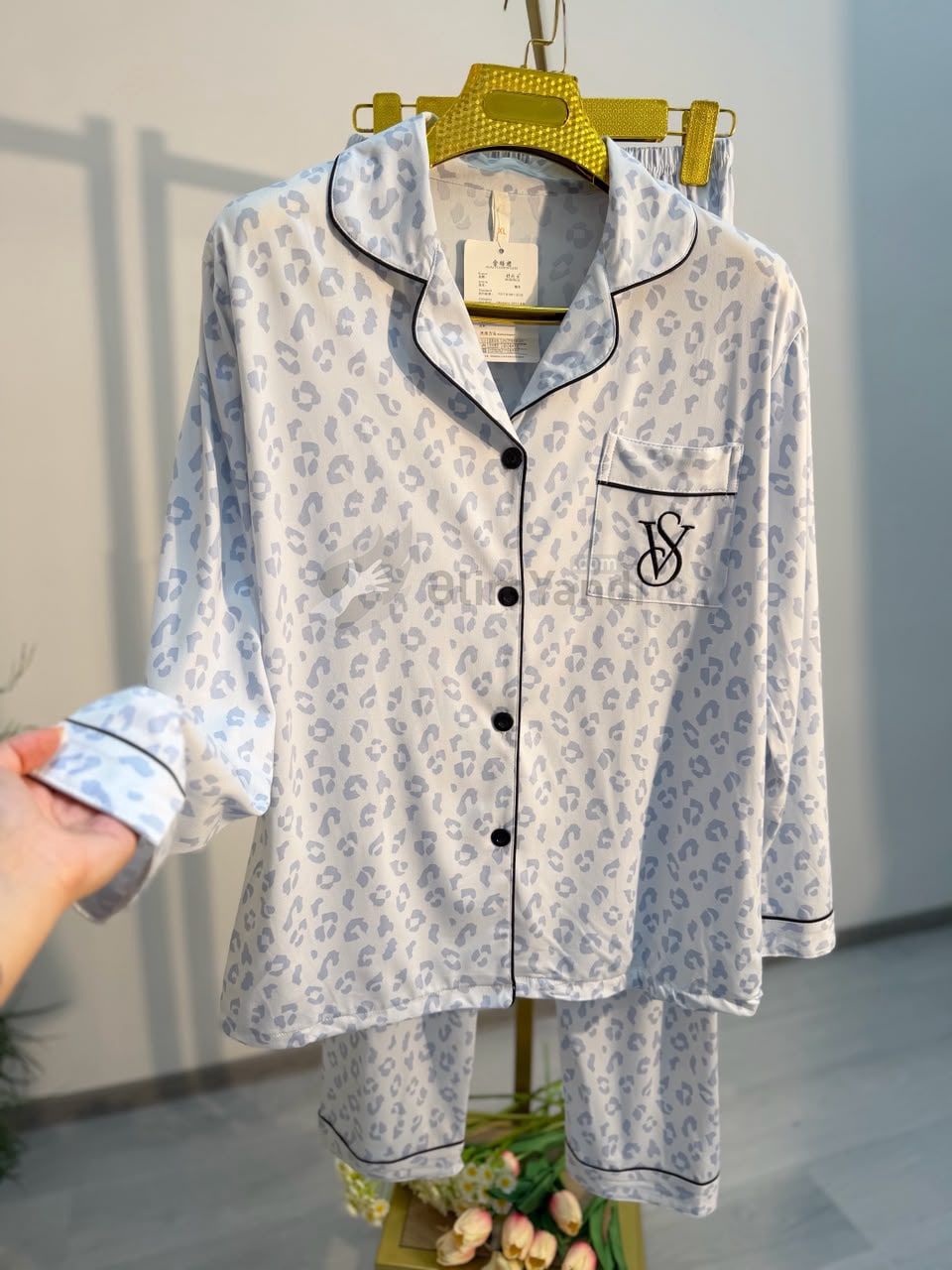 Çox gözəl yumuşaq material düyməli 2li Pijama — Qadın paltarı, Bakı (3)