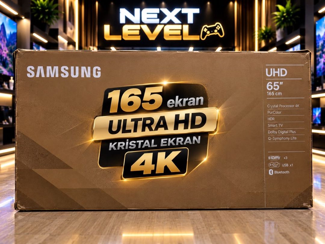 Televizor Samsung 65AU7100UXRU — TV və Video, Bakı