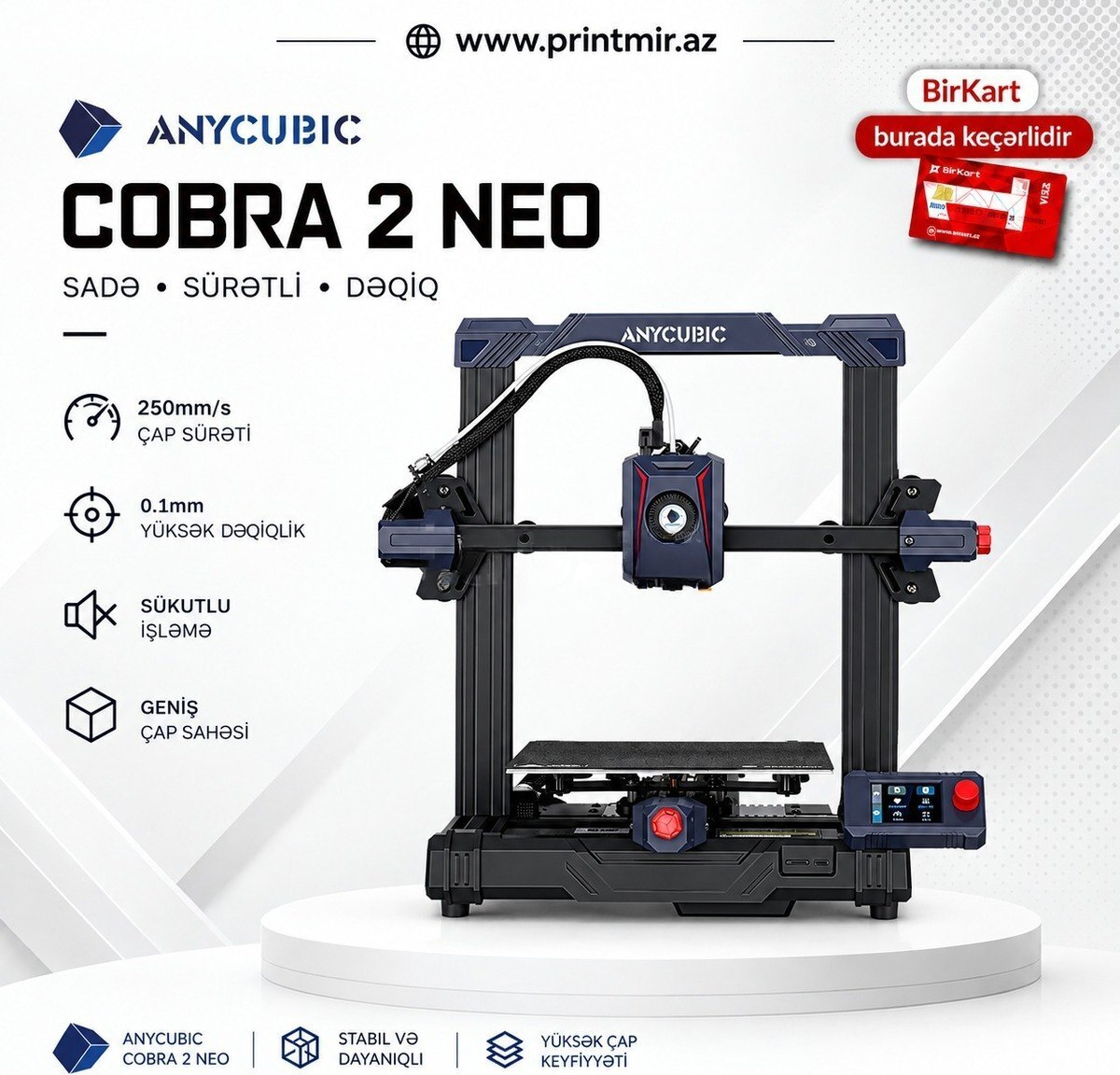 3D printer Anycubic Kobra 2 Neo — Bakı