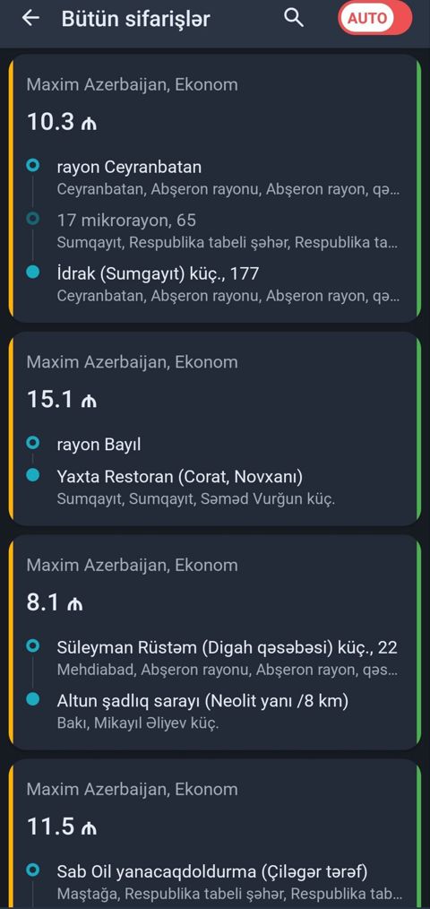 Günlük Arendaya Taksi Profili isteyen Elaqe Saxlasın. Aftomobil Ve üz — 10 ₼ · Masazır · Avto Günlük Arendaya Taksi Profili isteyen Elaqe Saxlasın. Aftomobil Ve üz — Masazır