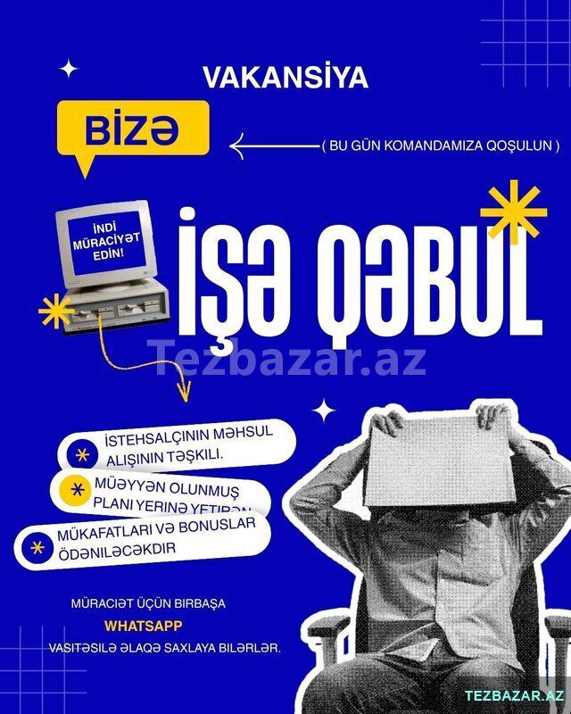 İsveç səhmdar şirkətinə 5nəfər Menecer-tərəfdaş tələb olunur — Satış, Bakı